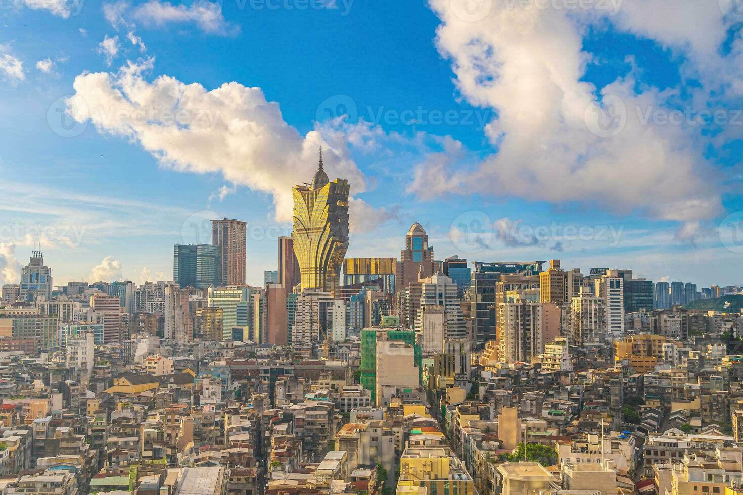 Beautiful cityscape of Macau downtown photo