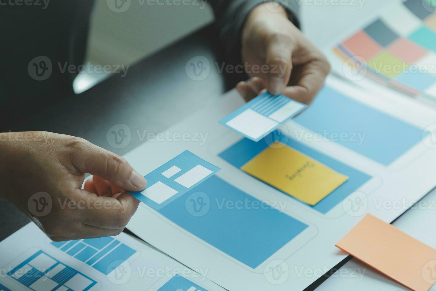 UX UI and Programming development technology. photo