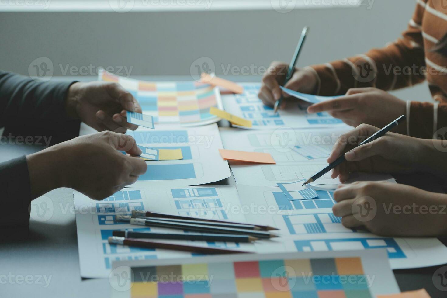 UX UI and Programming development technology. photo