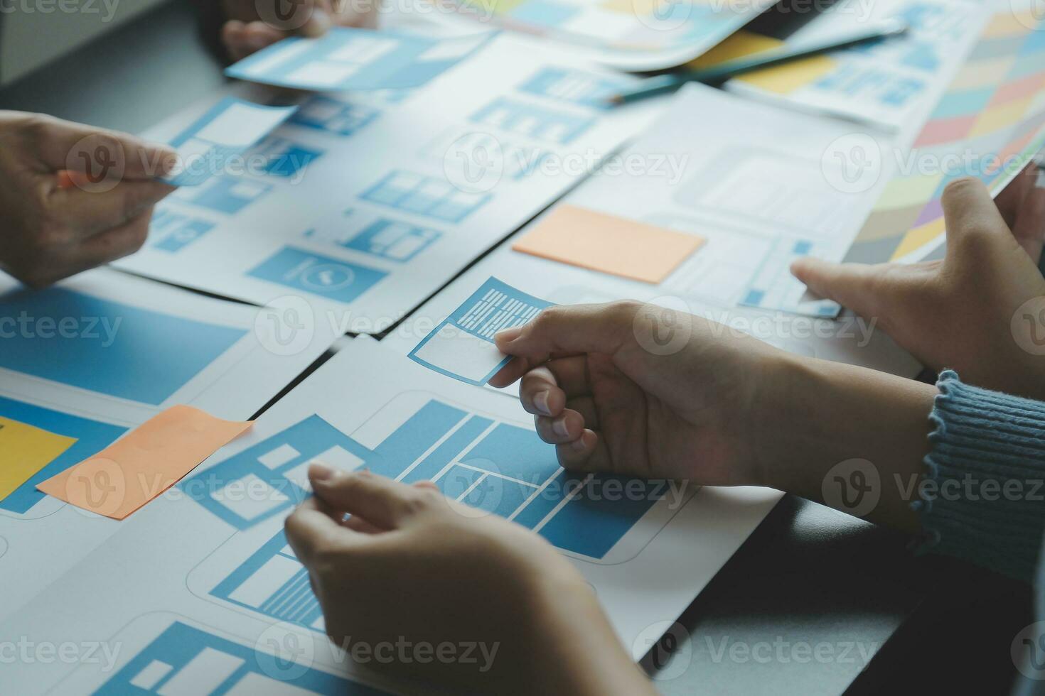 UX UI and Programming development technology. photo