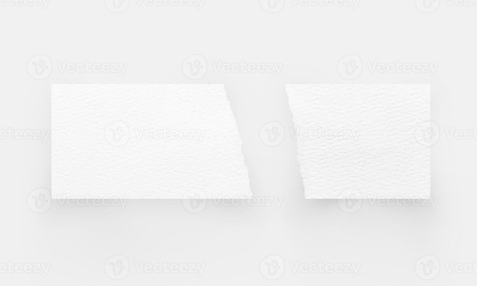 Torn paper edges. Ripped paper texture. Paper tag. White paper sheet for background with clipping path. Close up. photo