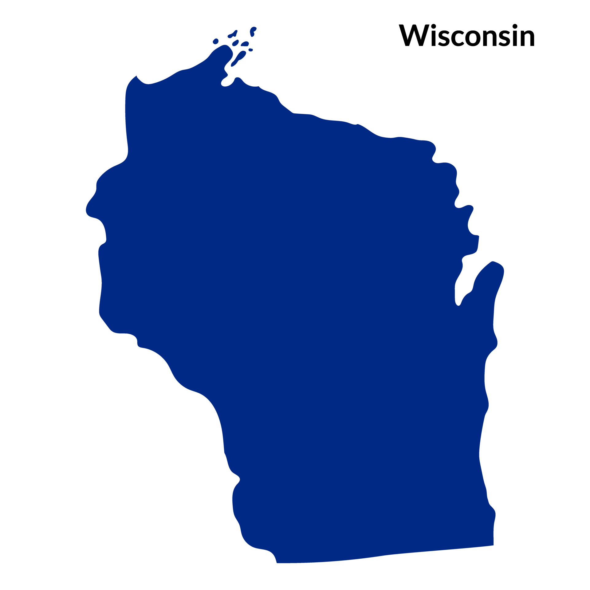 Map of Wisconsin. Wisconsin map. USA map 32159669 PNG