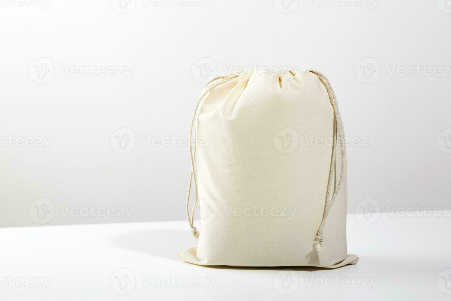 Reusable Eco bag mock up for zero waste shopping. Minimalism. photo