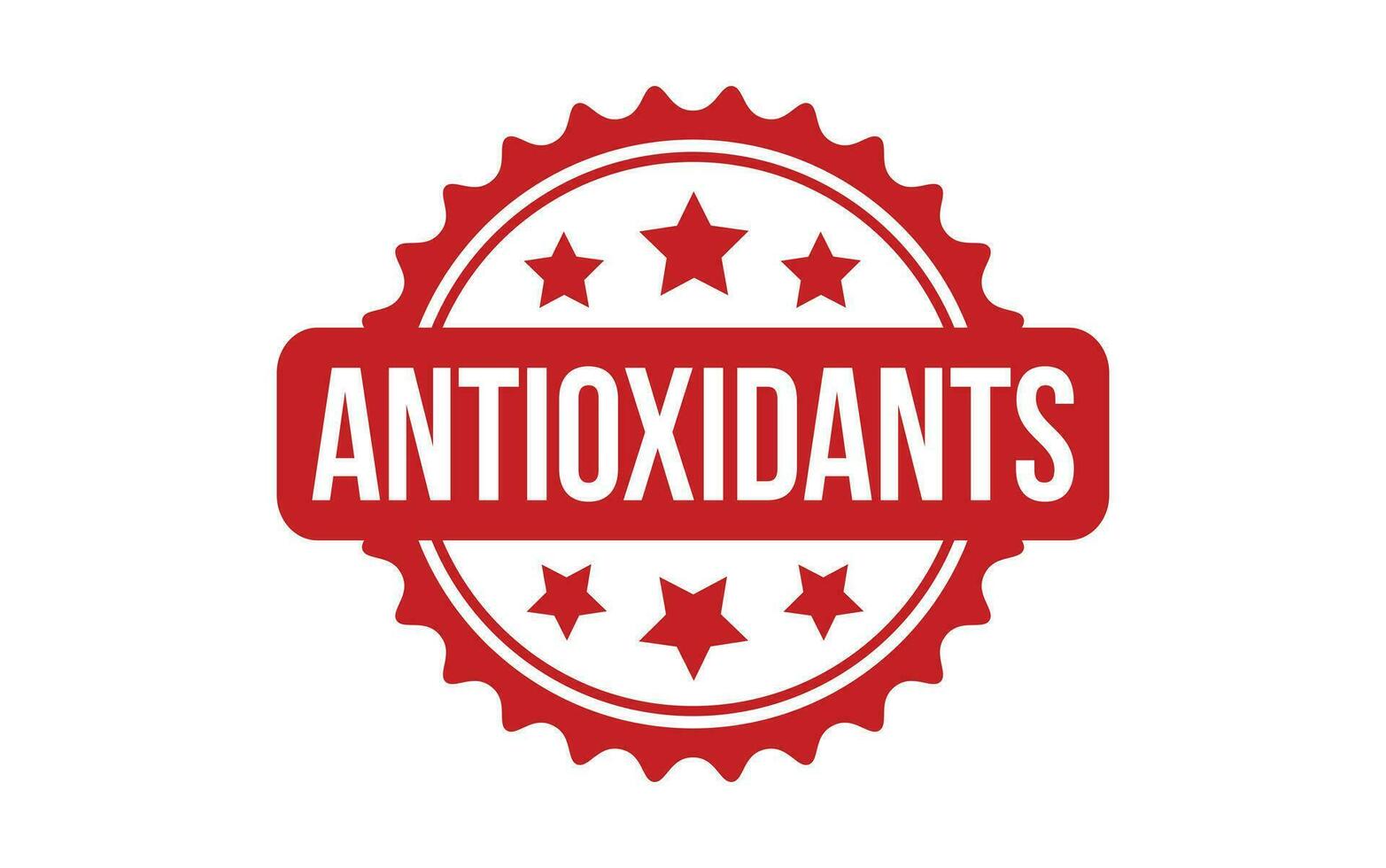 Red Antioxidants Rubber Stamp Seal Vector
