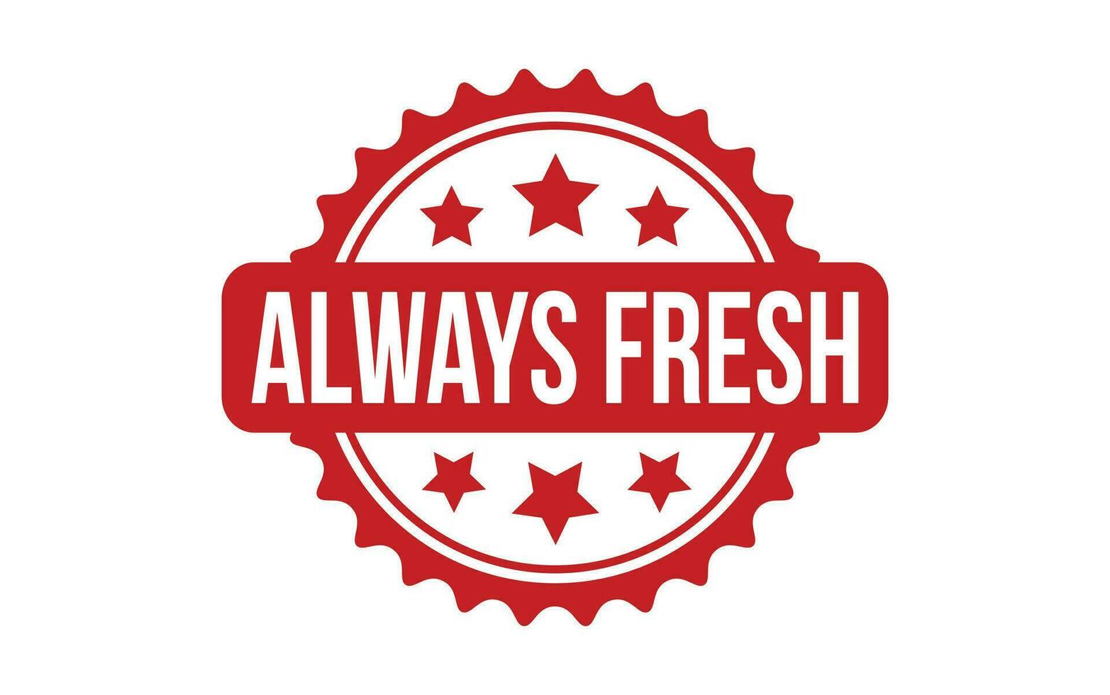 Always Fresh rubber grunge stamp seal vector