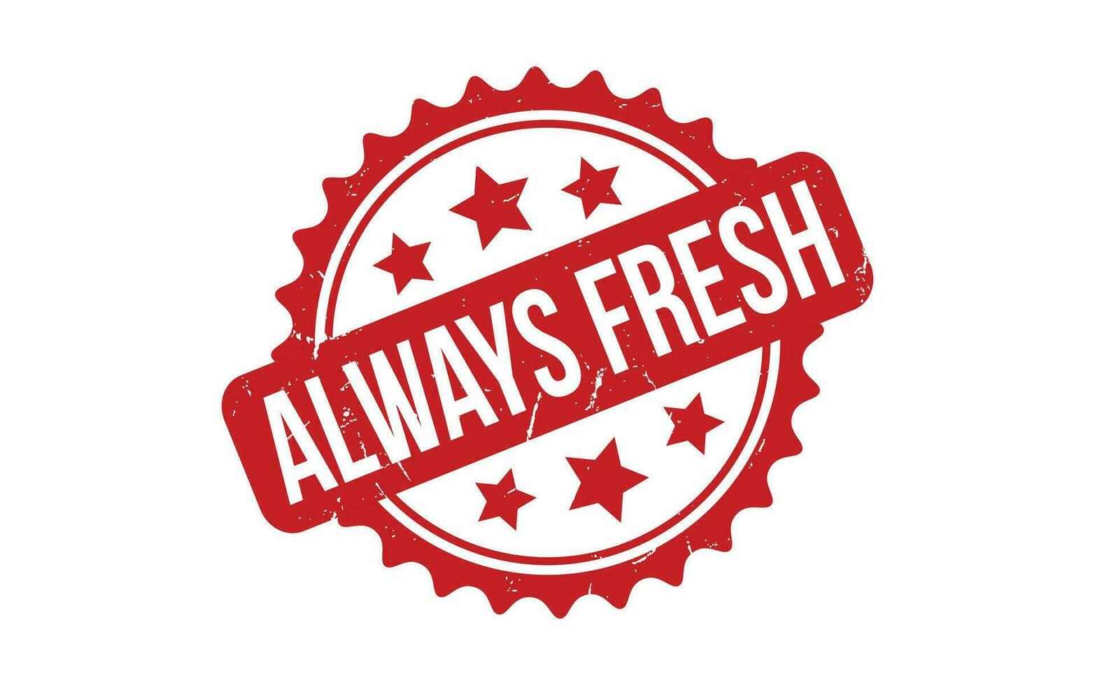 Always Fresh rubber grunge stamp seal vector