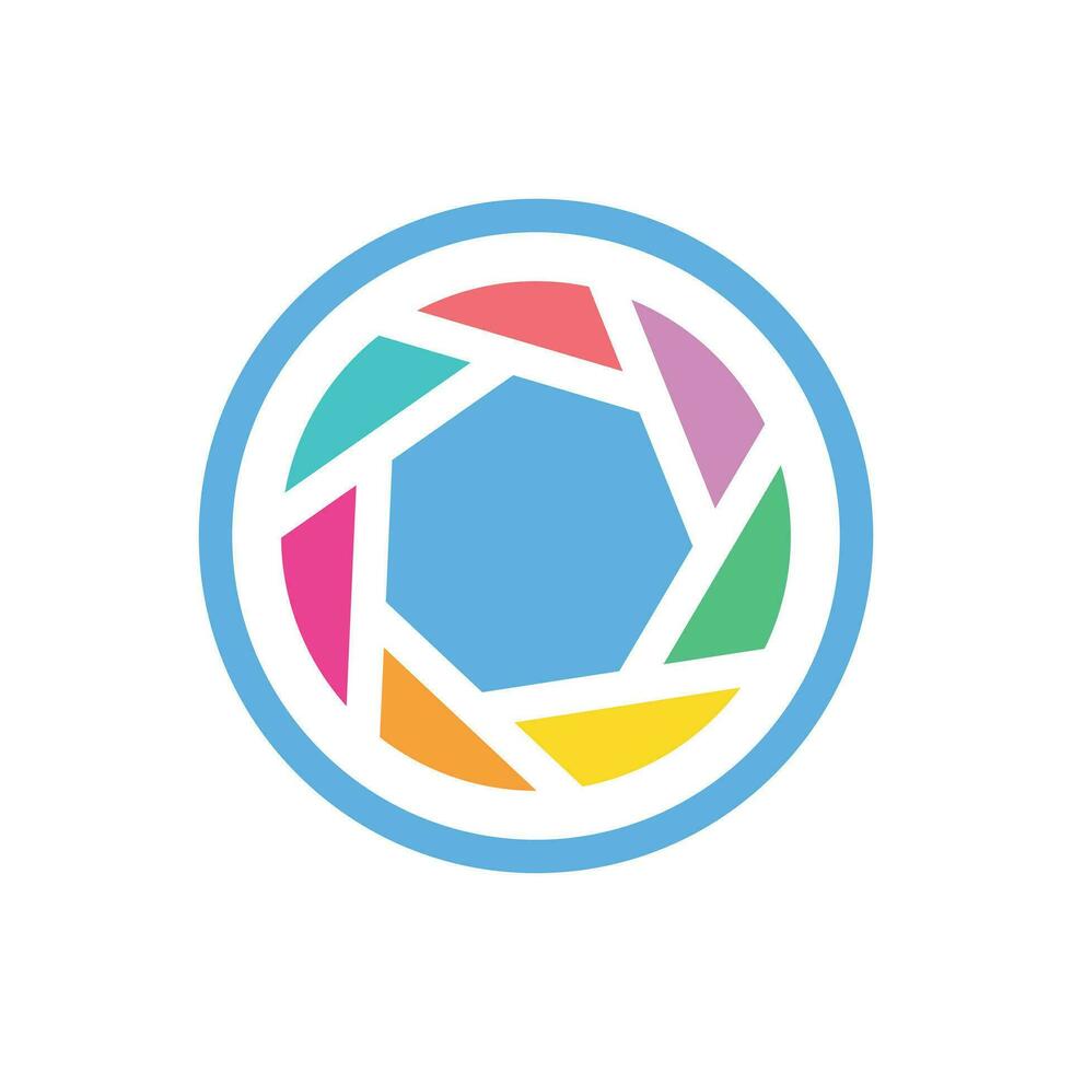 Camera shutter Icon. Camera shutter Flat Icon Symbol Vector Illustration