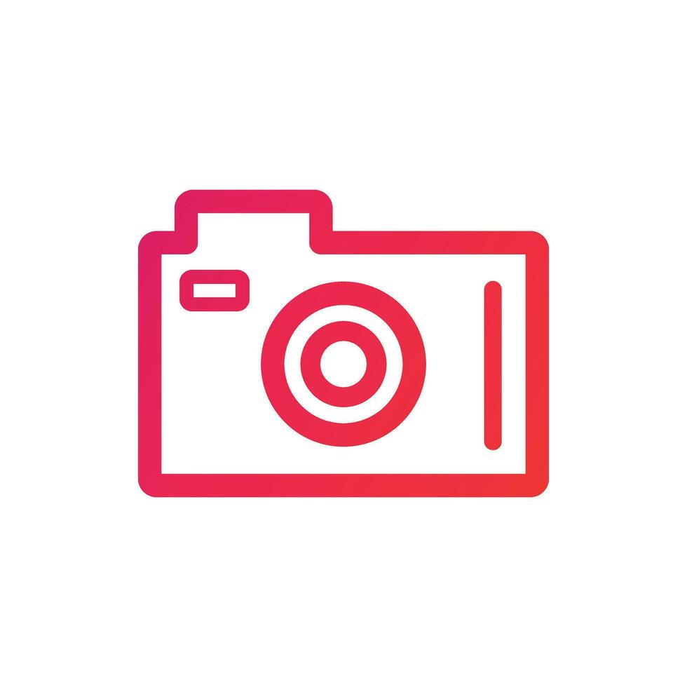 Dslr camera Icon. Dslr camera Gradient Icon Symbol Vector Illustration