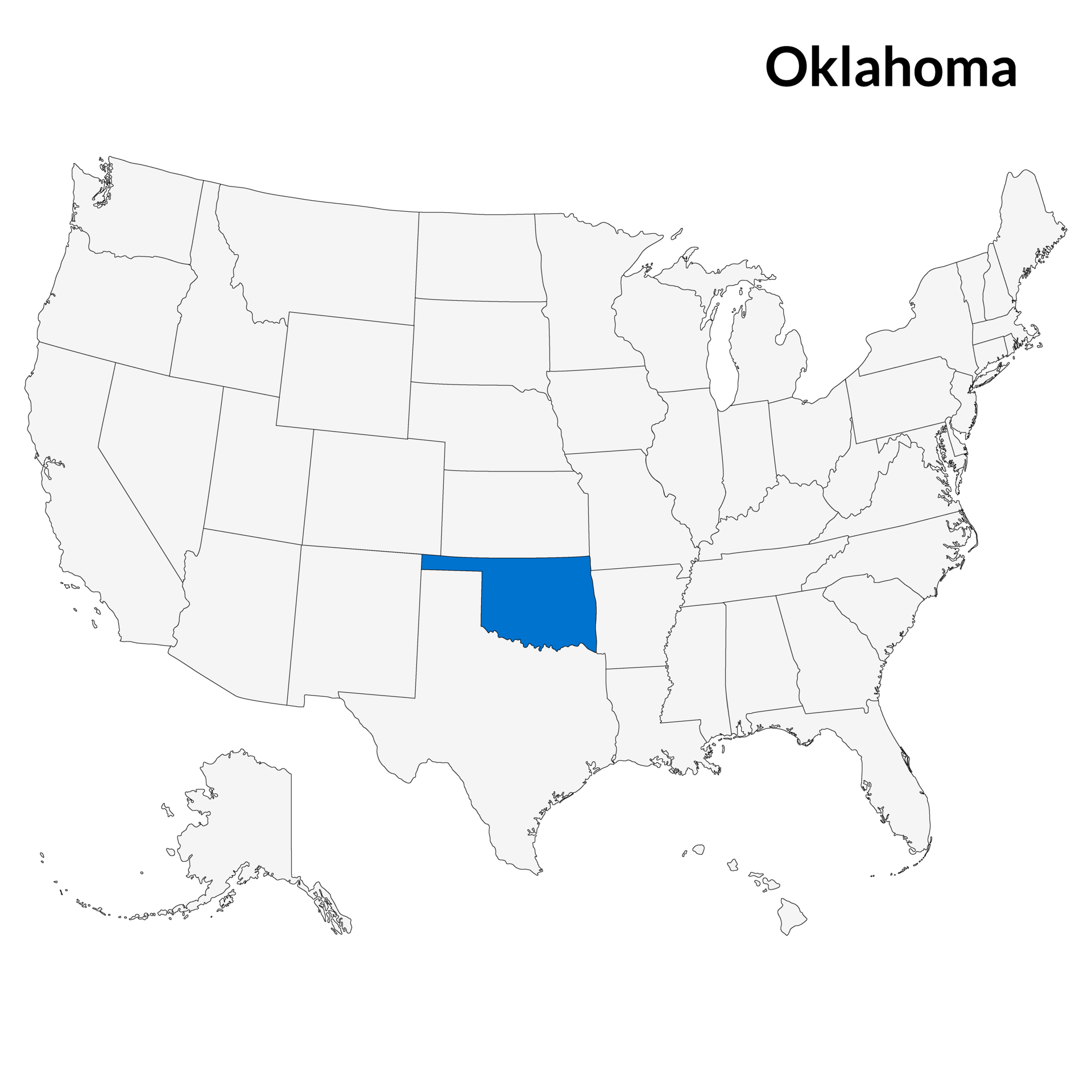 Map of Oklahoma. Oklahoma map. USA map 32160021 PNG
