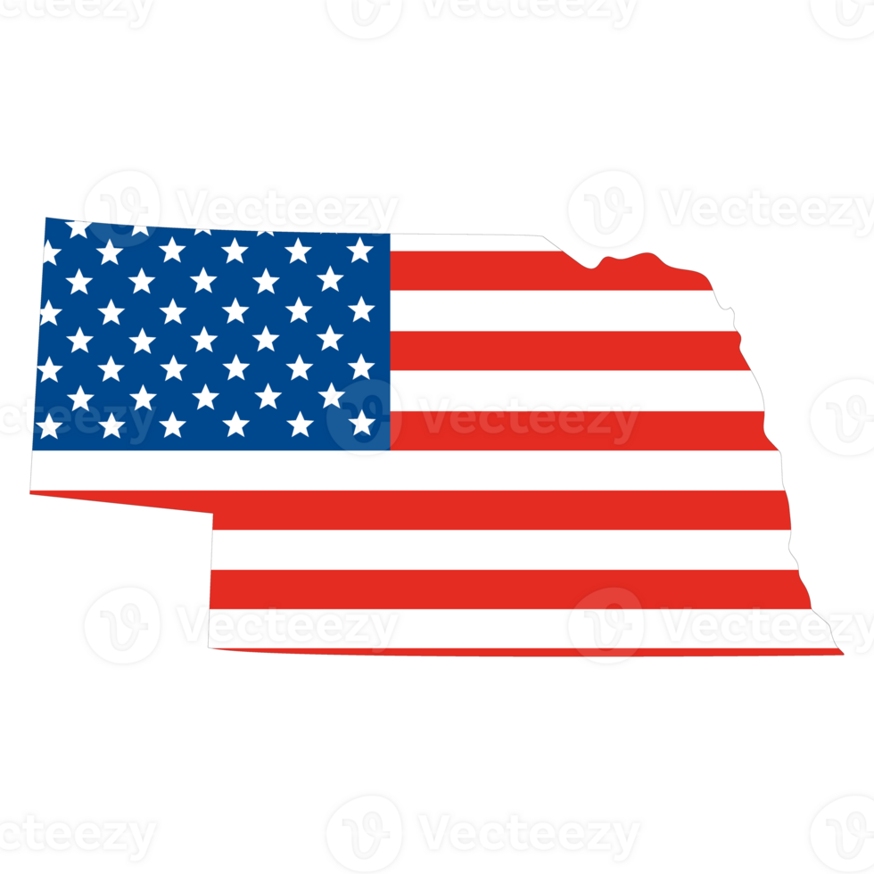 Map of Nebraska. Nebraska map. USA map png