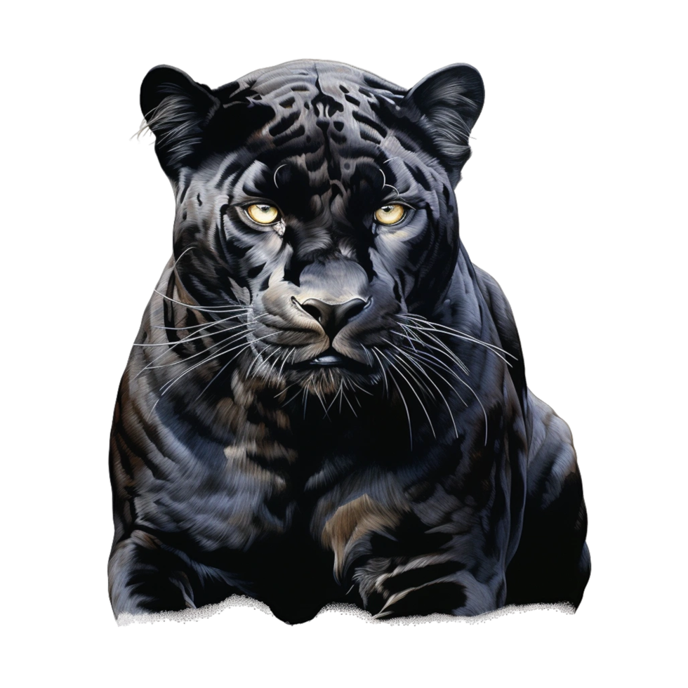 nero leopardo ai generato png