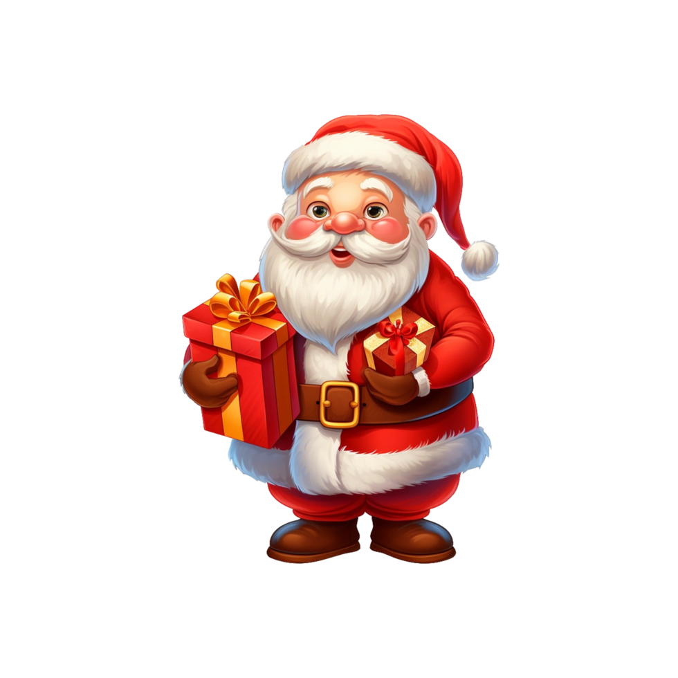 barns jul santa claue ai genererad png