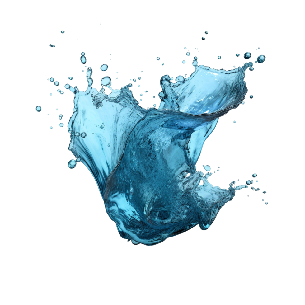 water plons 3d vector ai gegenereerd png