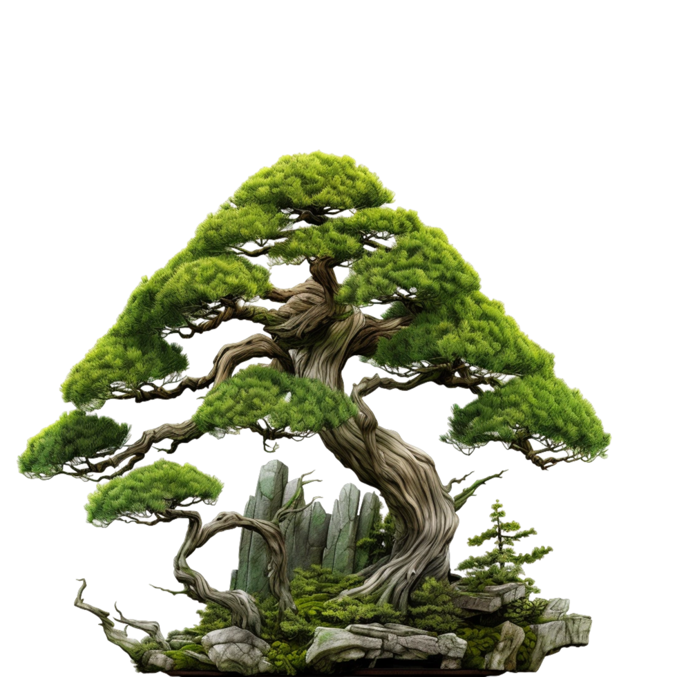 caricatural arbre ai généré png