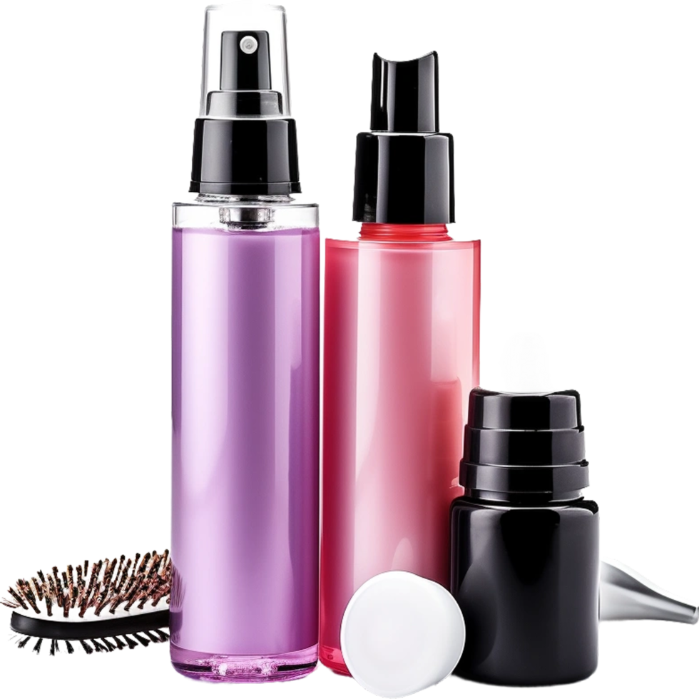 Cosmetic Spray Bottle Mockup ai generative png