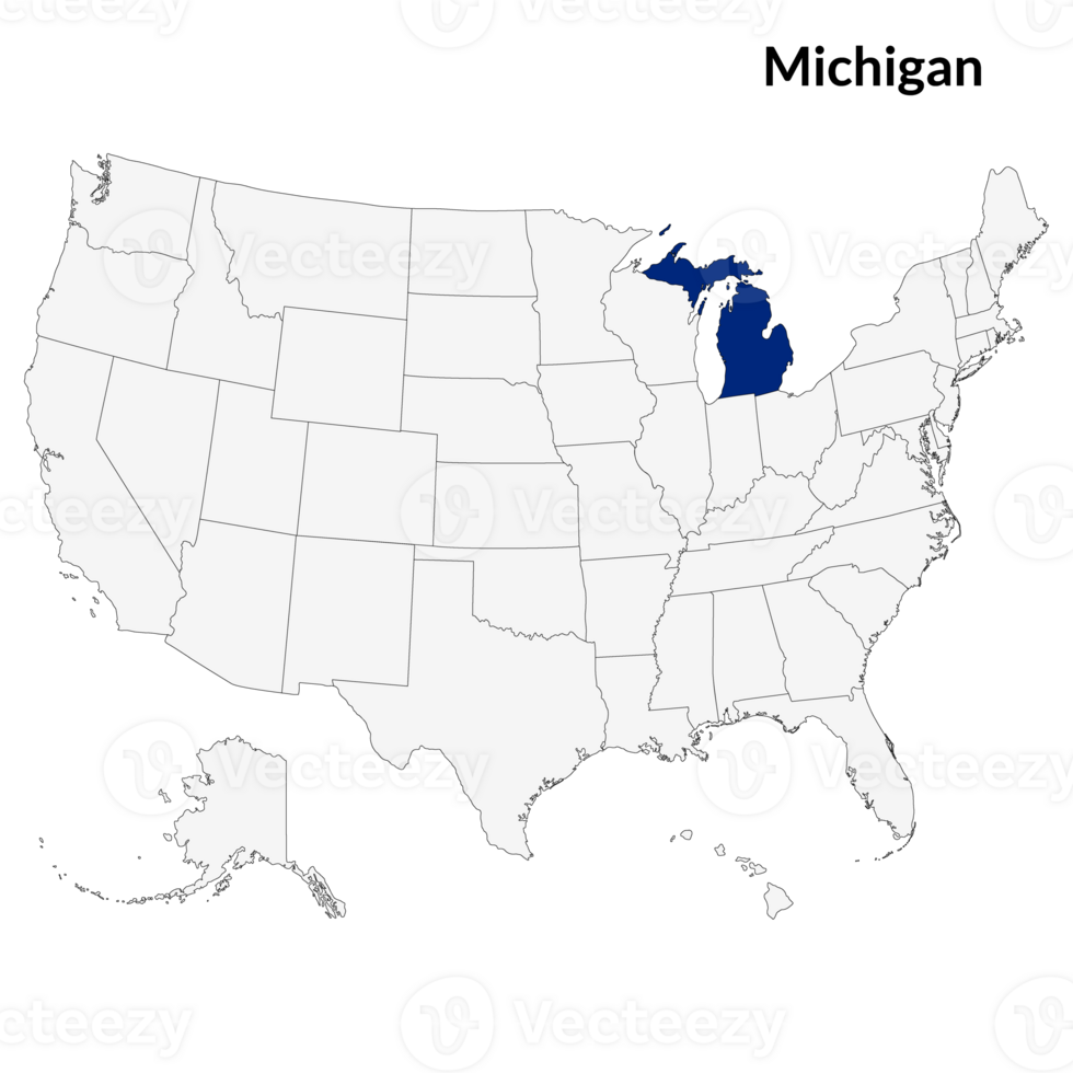 Michigan mapa. mapa do Colorado. EUA mapa png