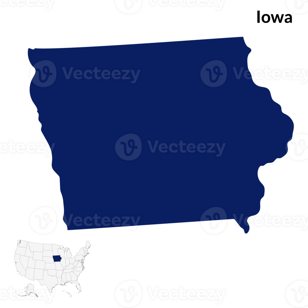 mapa de Iowa. Iowa mapa. Estados Unidos mapa png