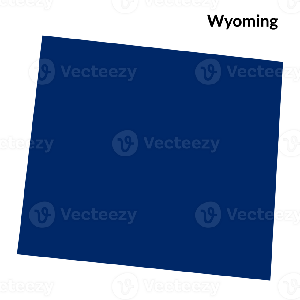 Wyoming state with USA map png