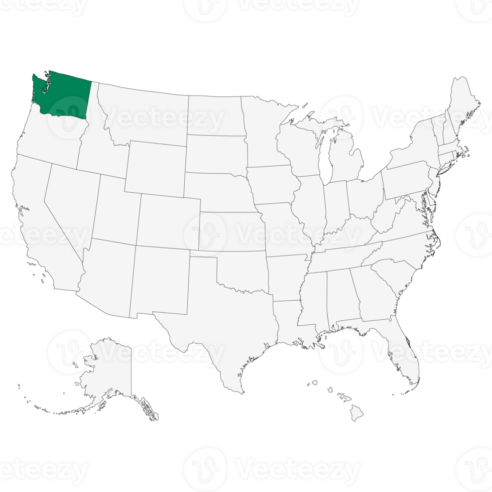 Washington Map. Map of Washington. USA map png