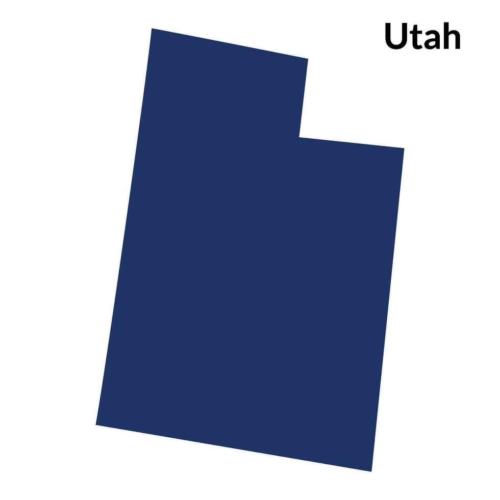 Utah mapa. mapa de Utah. Estados Unidos mapa vector