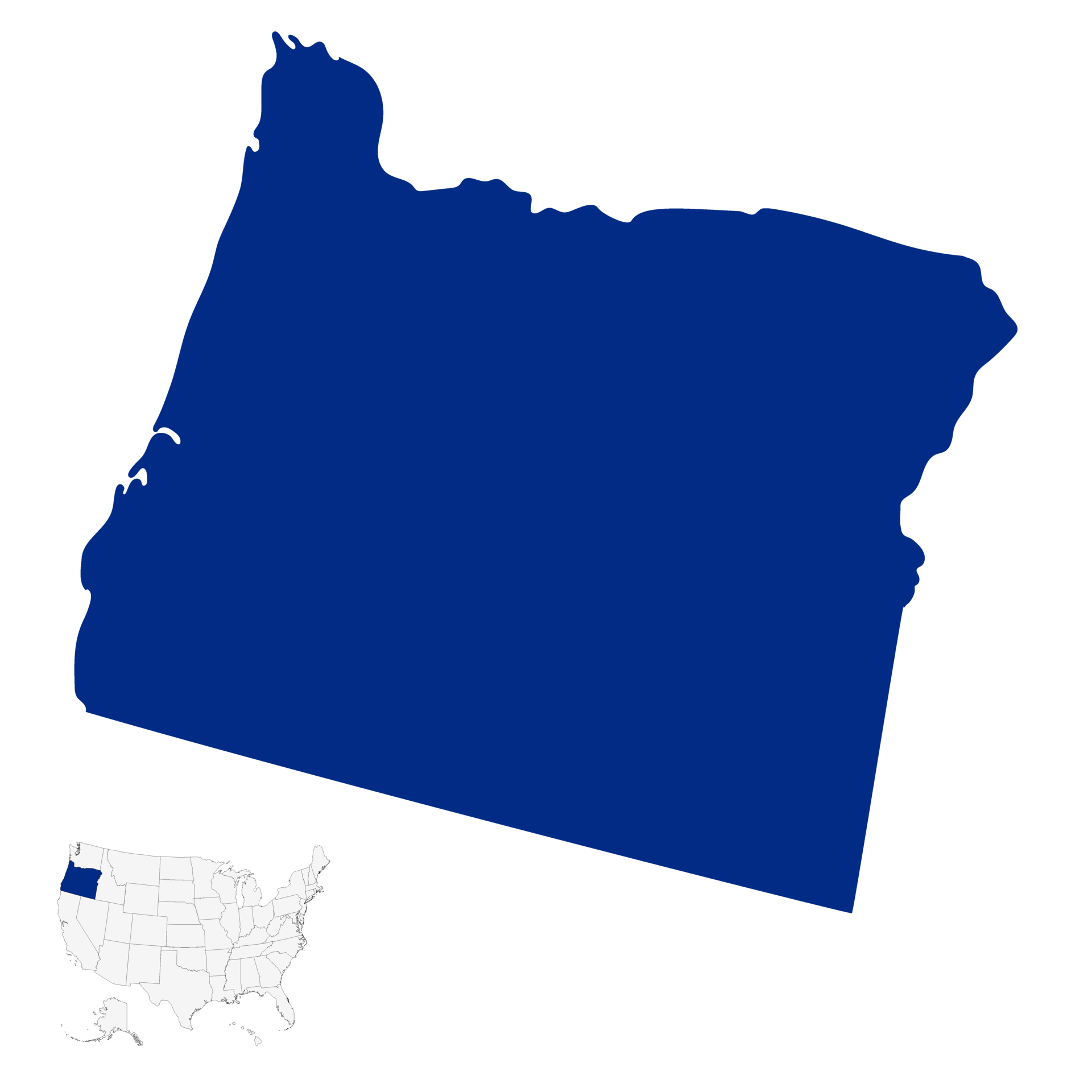 Oregon Map. Map of Oregon. USA map 32160202 PNG