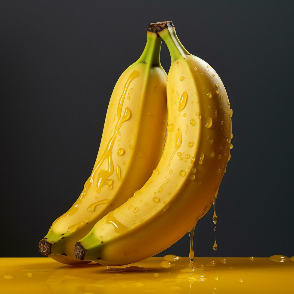 banana splash water photo