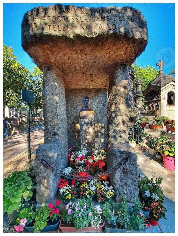 Eternal Rest at Pere Lachaise Cemetery, Paris photo