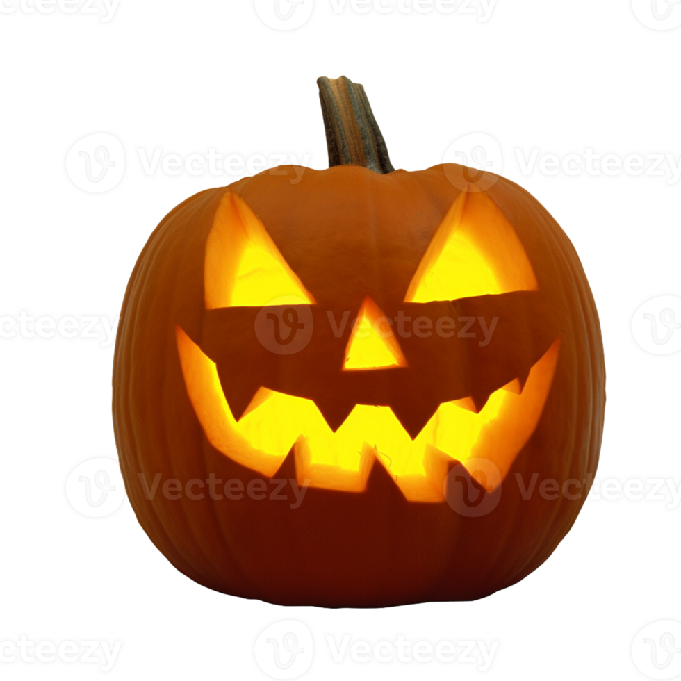 Jack o Lantern pumpkin no background png