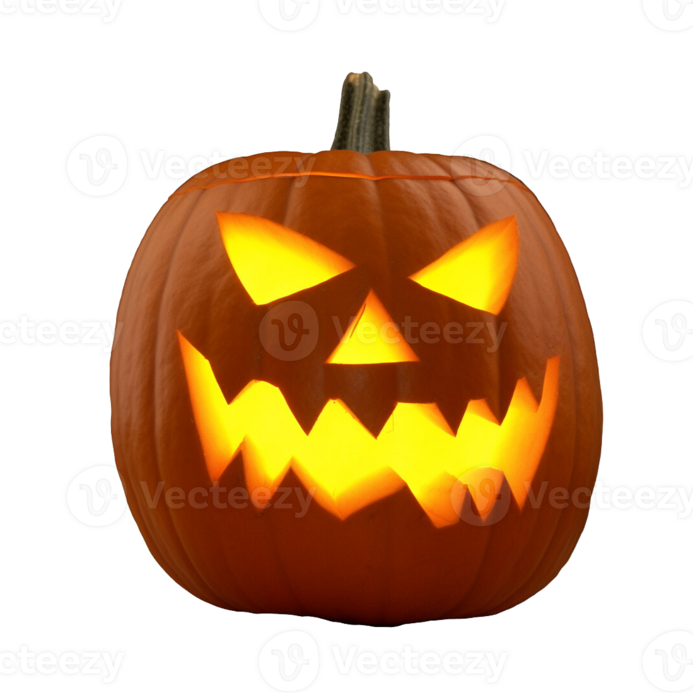 Jack o Lantern pumpkin no background png