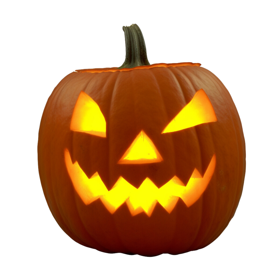 Jack o Lantern pumpkin no background png