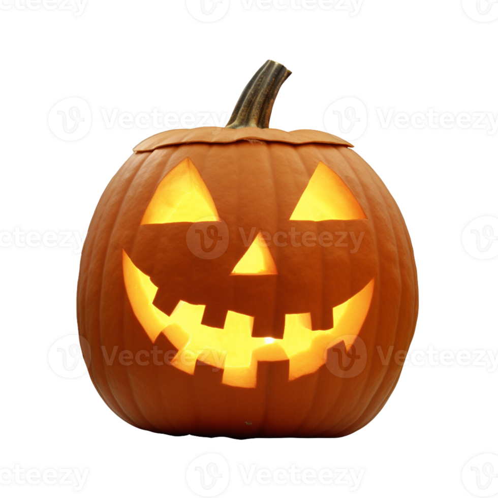 Jack o Lantern pumpkin no background png