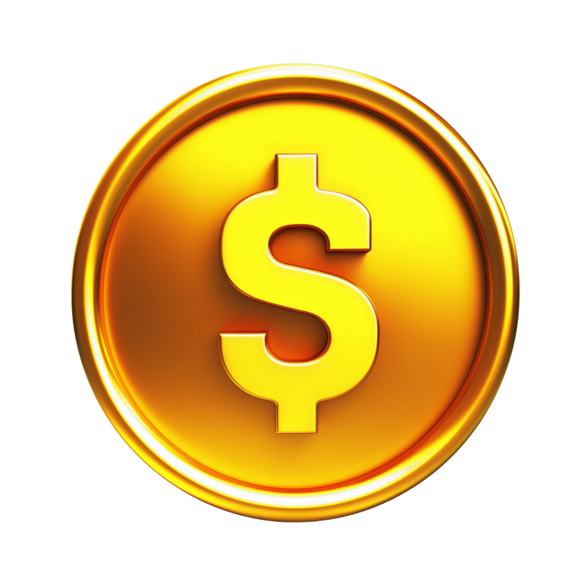 3d gold coin no background 32161163 PNG