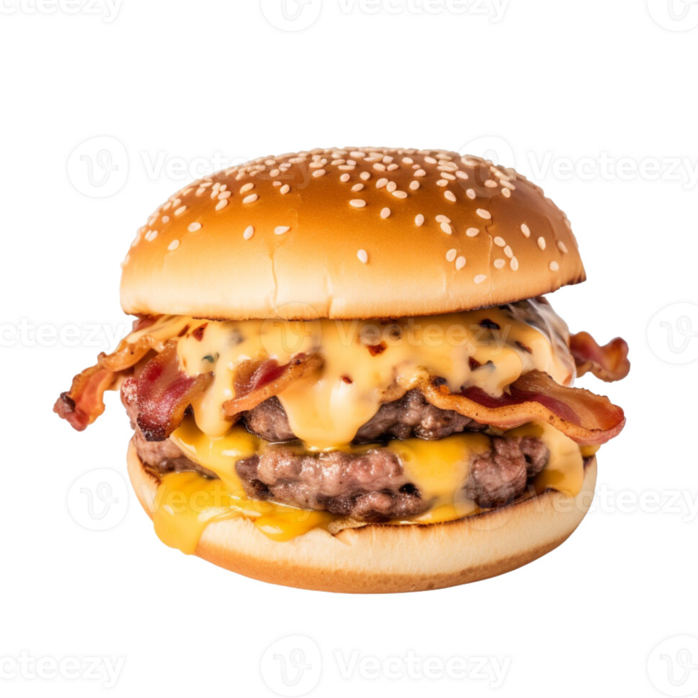 Delicious burger no background png