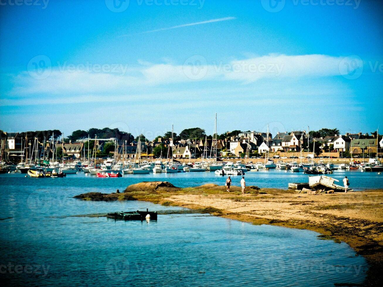 playa serenidad en costas armadura, bretagne foto