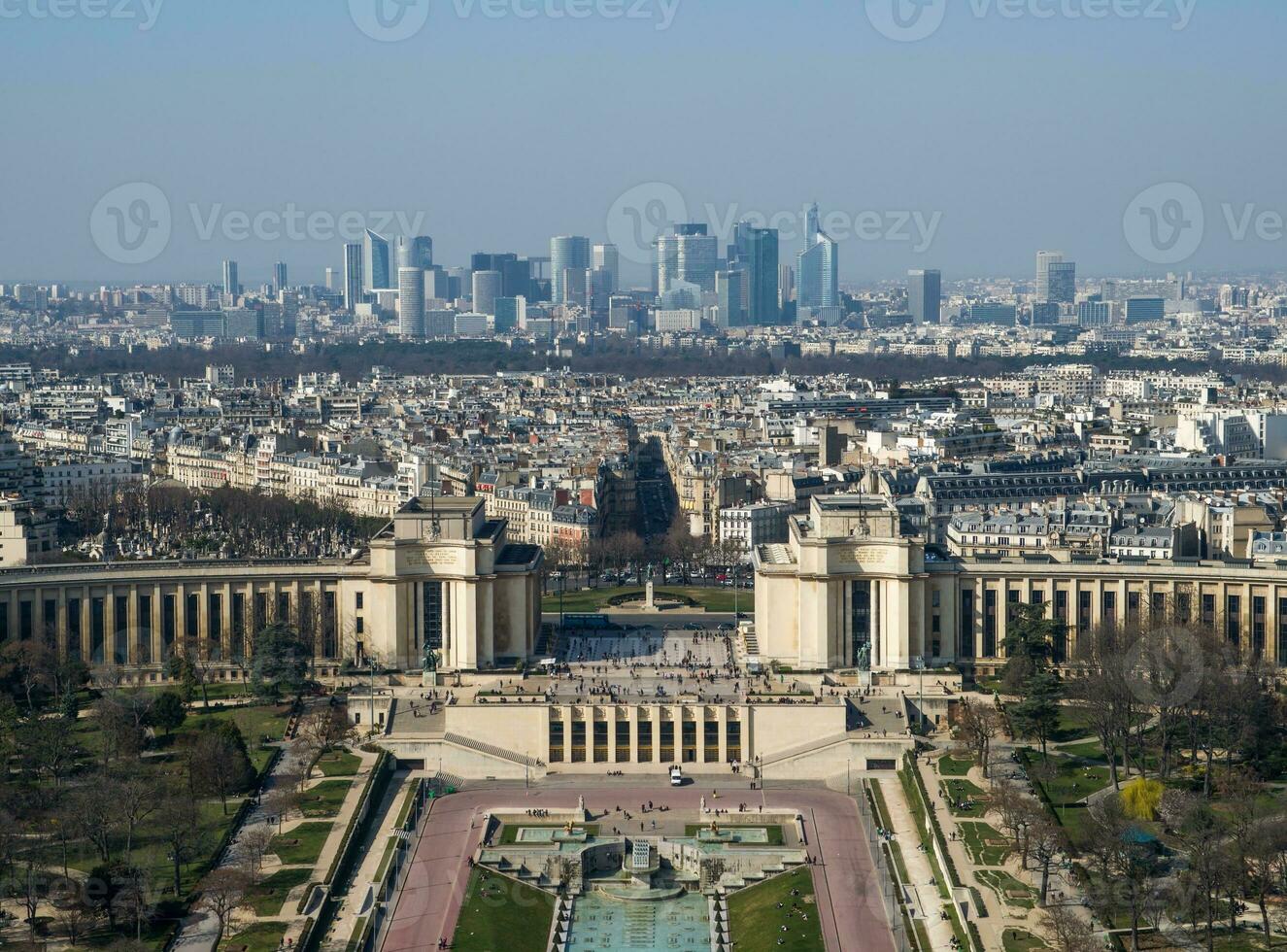 Paris Panorama Awe Inspiring View from the Eiffel Tower photo