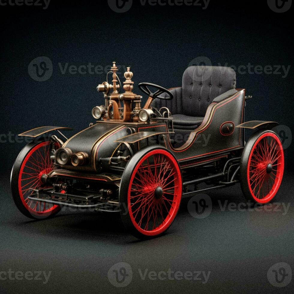 Vintage Elegance Classic Early 20th Century Car in Generative AI Art photo