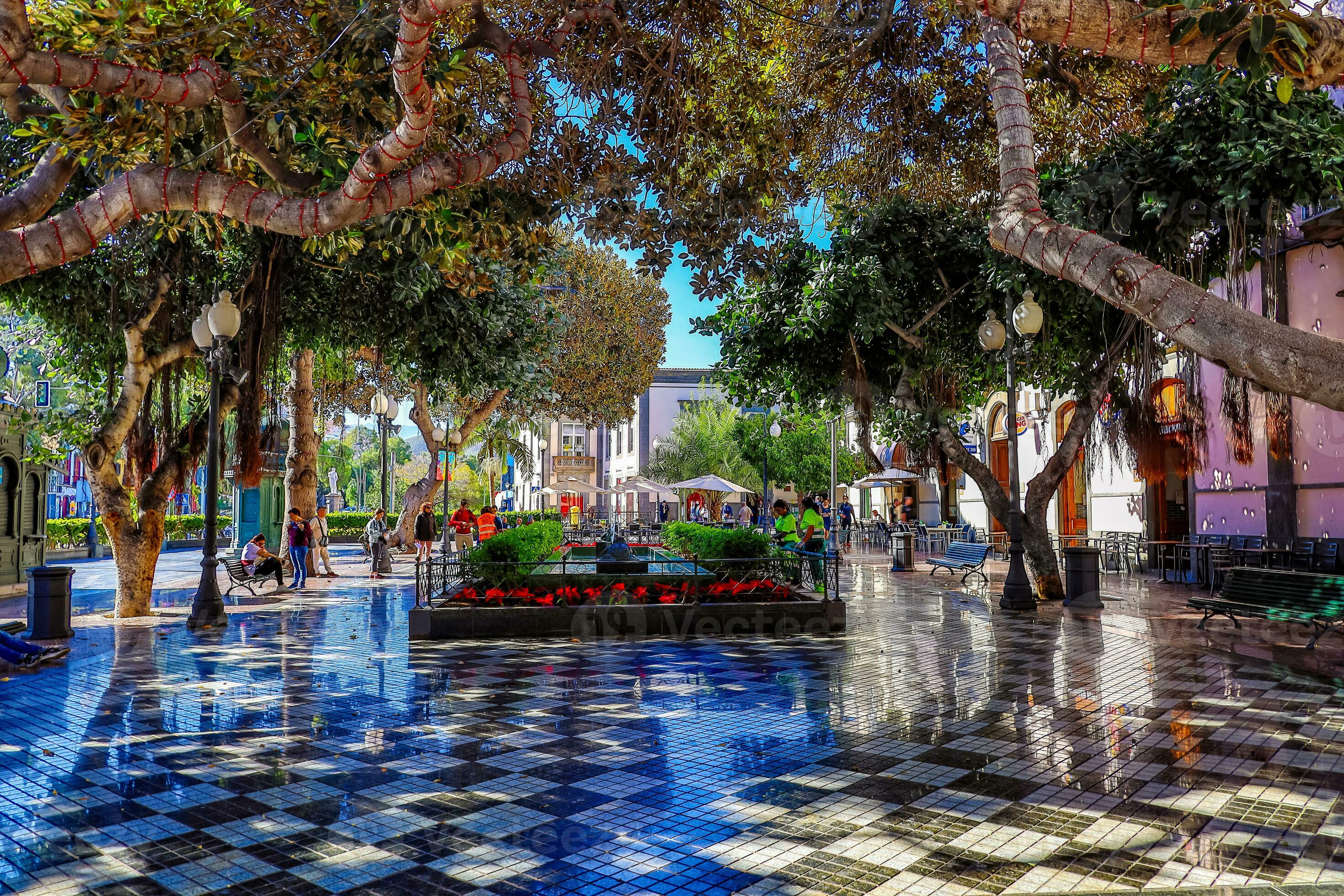 urban landscape from the Spanish capital Canary Island Las Palmas Gran Canaria with streets and buildings 32163868 Stock Photo at Vecteezy