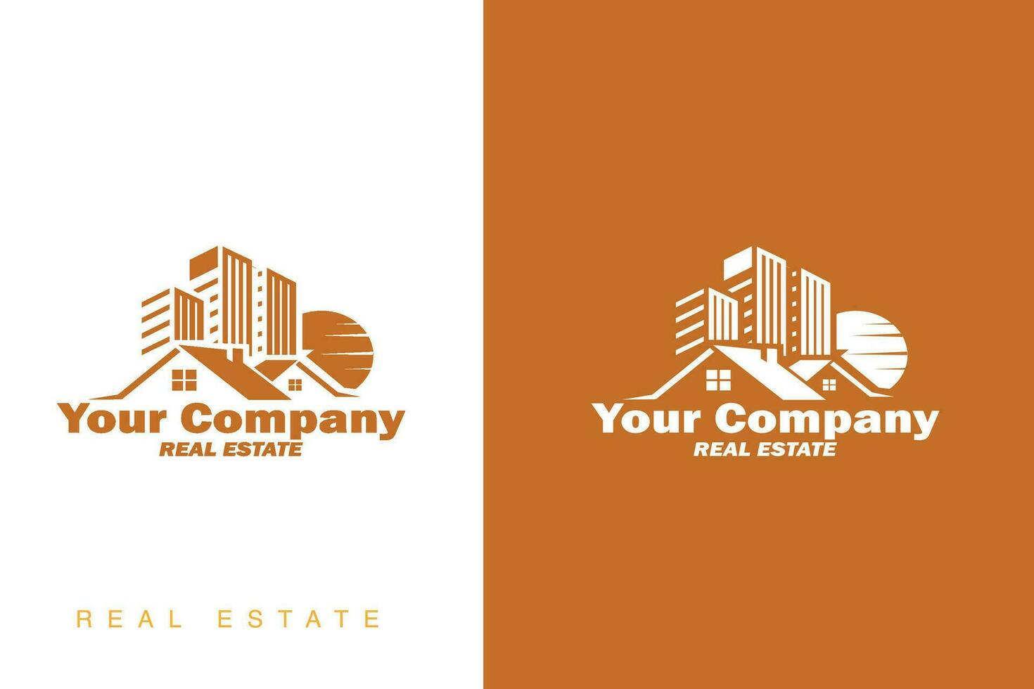 Real Esate logo design vector