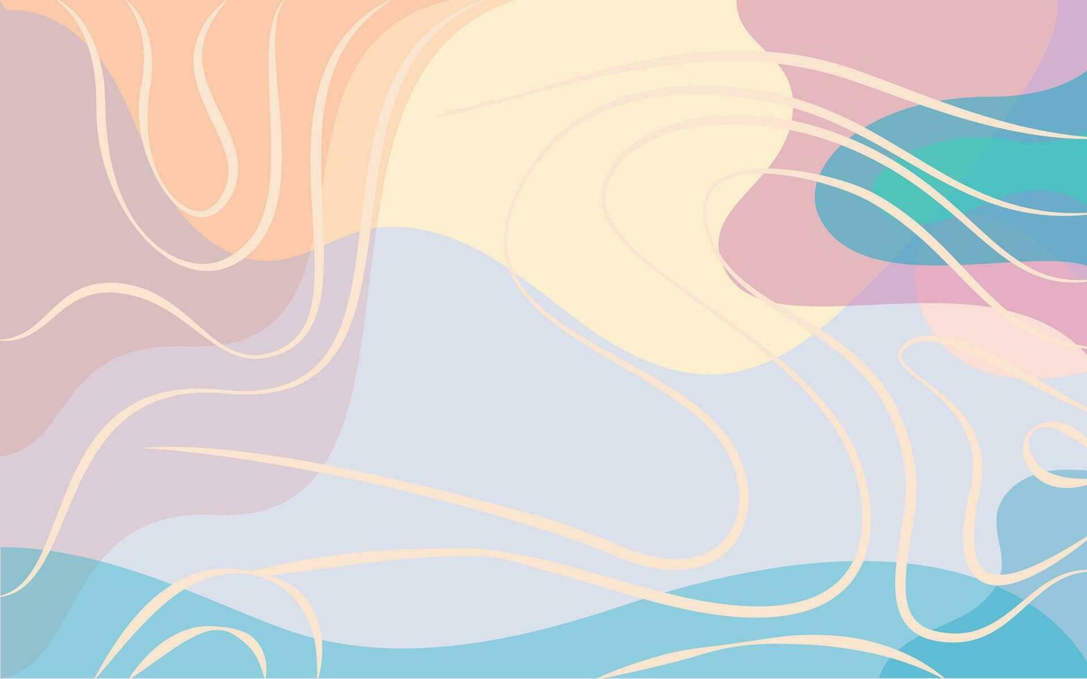 Abstract background of line curve colorful and pastel. Vector pattern ready to use for cloth, textile, wrap and other.
