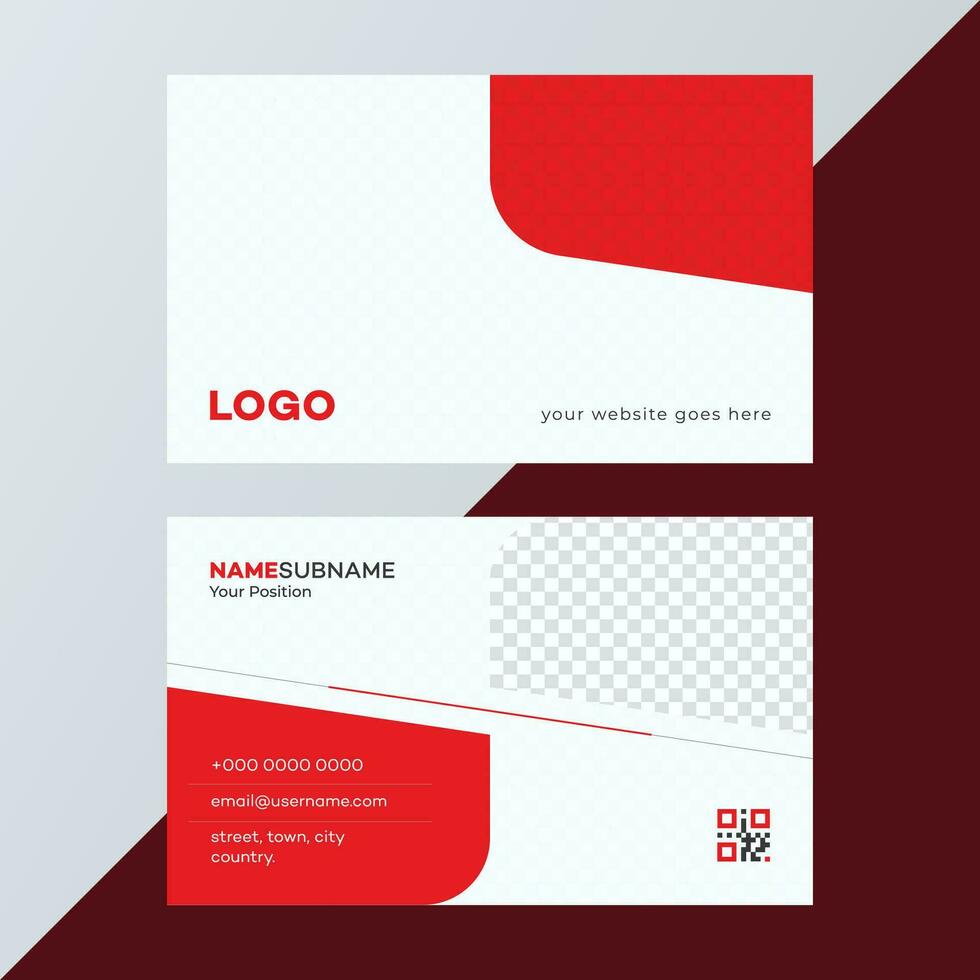 Clean Modern Business Card Vector Template