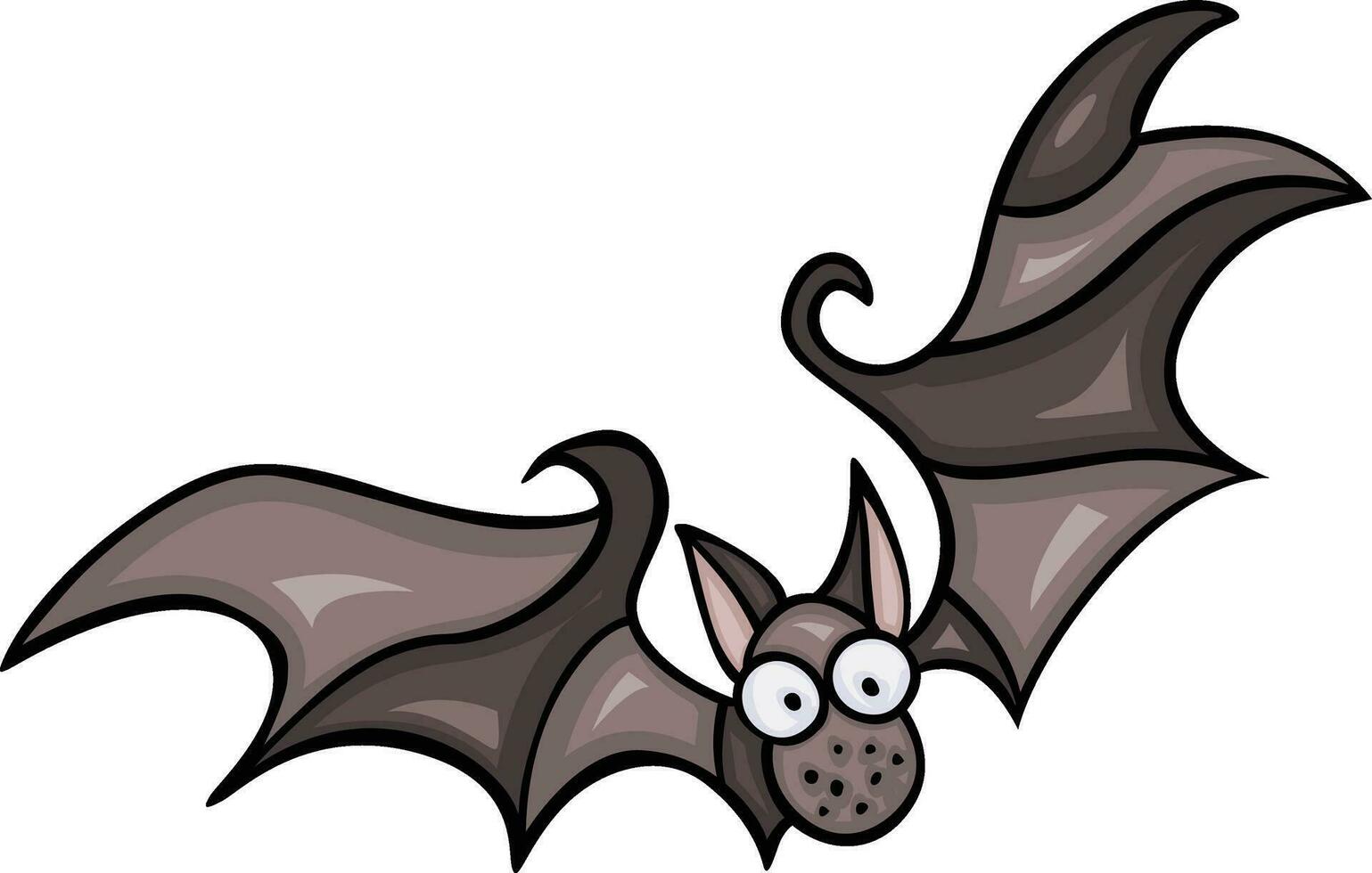 Funny bat isolated on white vector