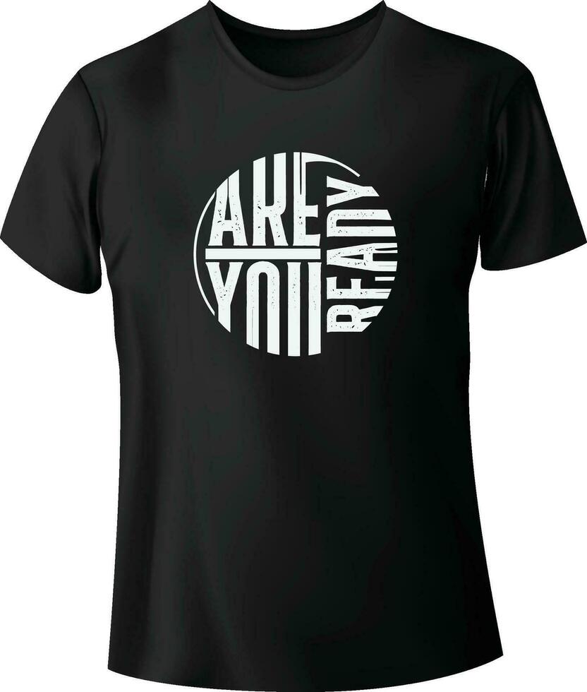Black and white T-shirt design vector