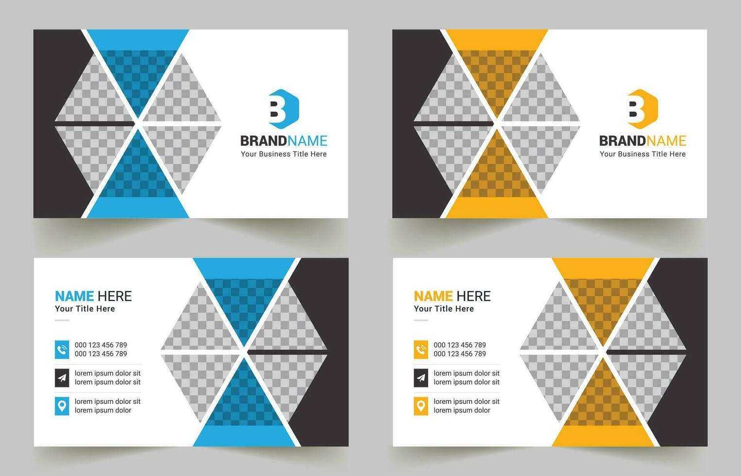 Modern business card design template, corporate business card template, Clean professional business card vector