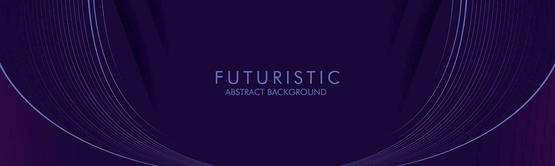 abstract futuristic modern dark purple with curvy lines. Futuristic technology theme design. for poster, cover, banner, brochure, website, flyer vector