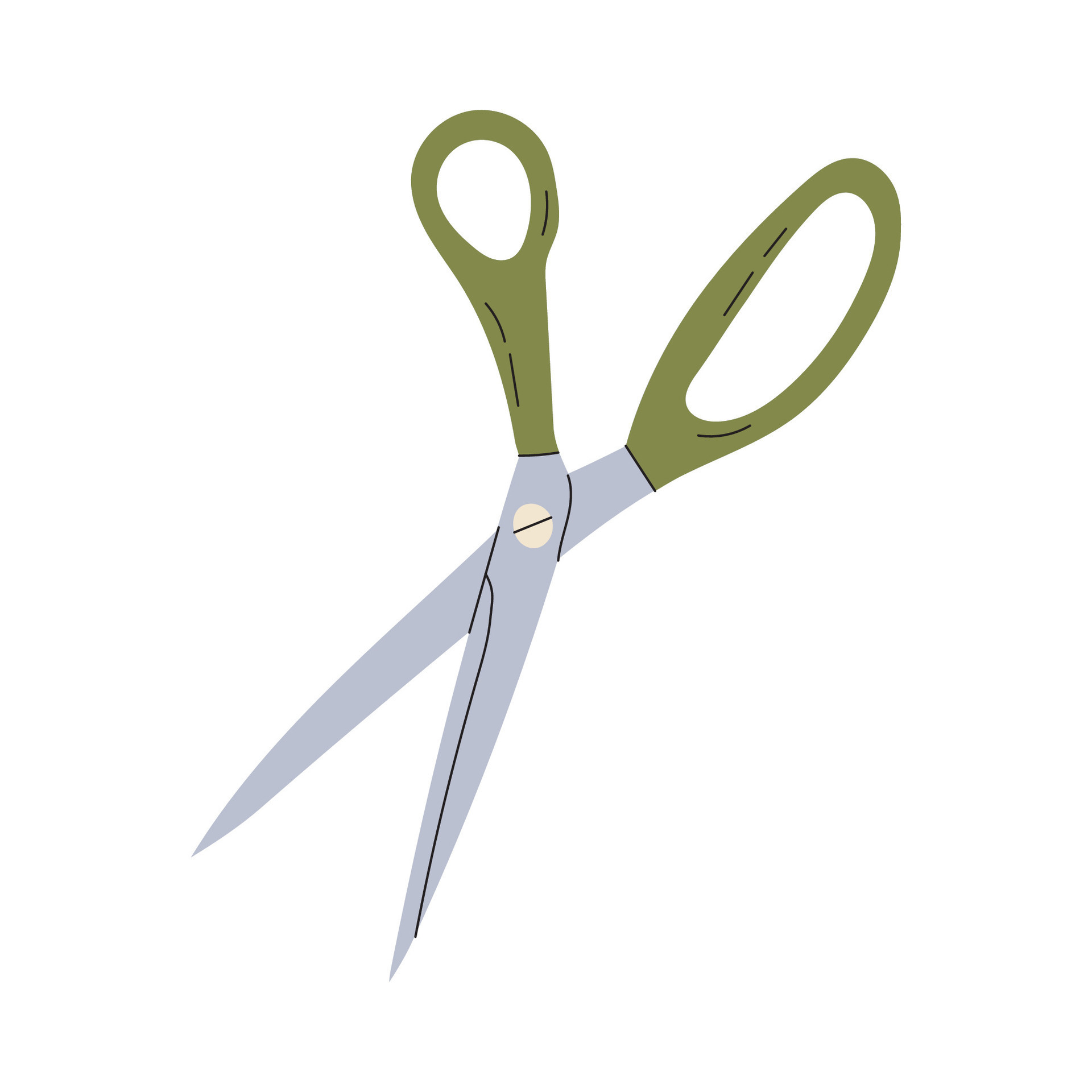 Metal Cutting Scissors Isolated On White Stock Photo, Picture and