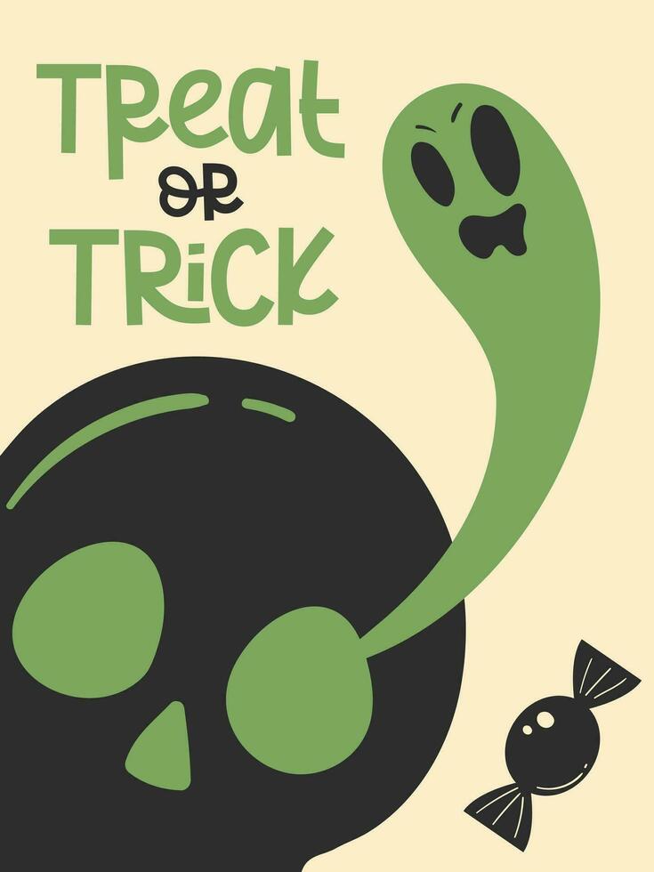 Happy Halloween Greeting Card Vector