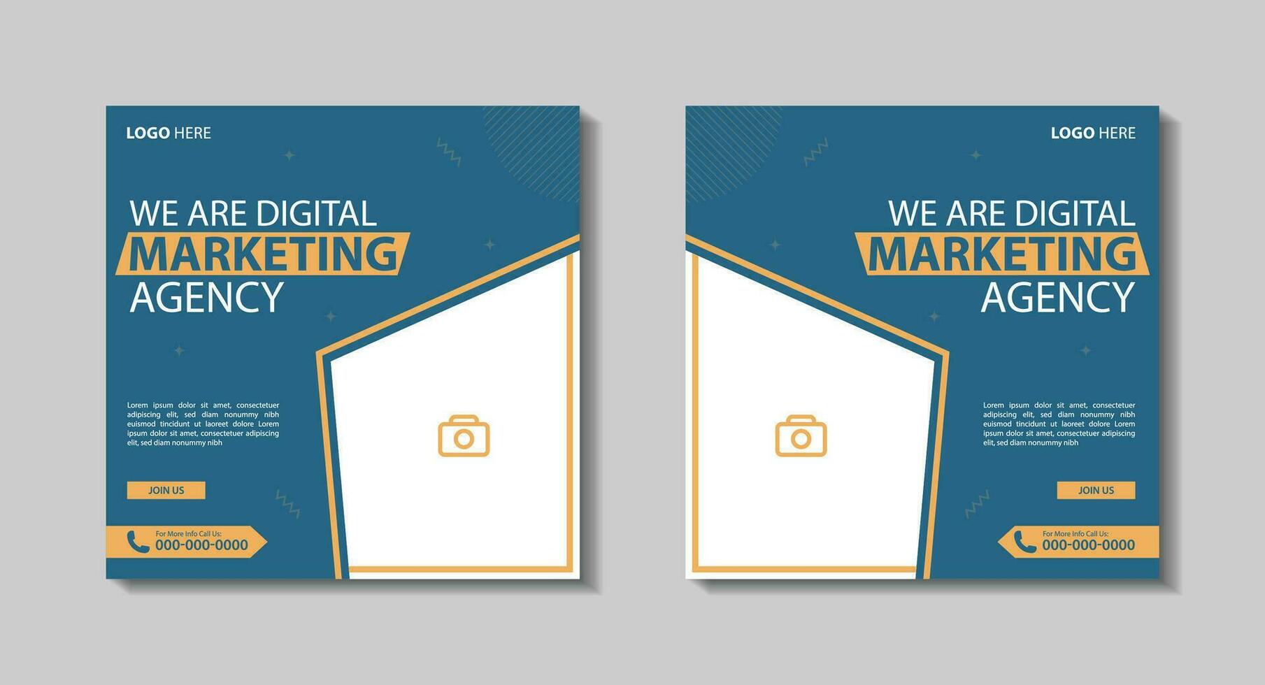 digital negocio márketing bandera para social medios de comunicación enviar modelo. negocio enviar diseño para publicidad vector