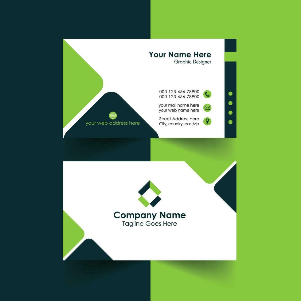 business card template, modern Creative business card design vector visiting card free download