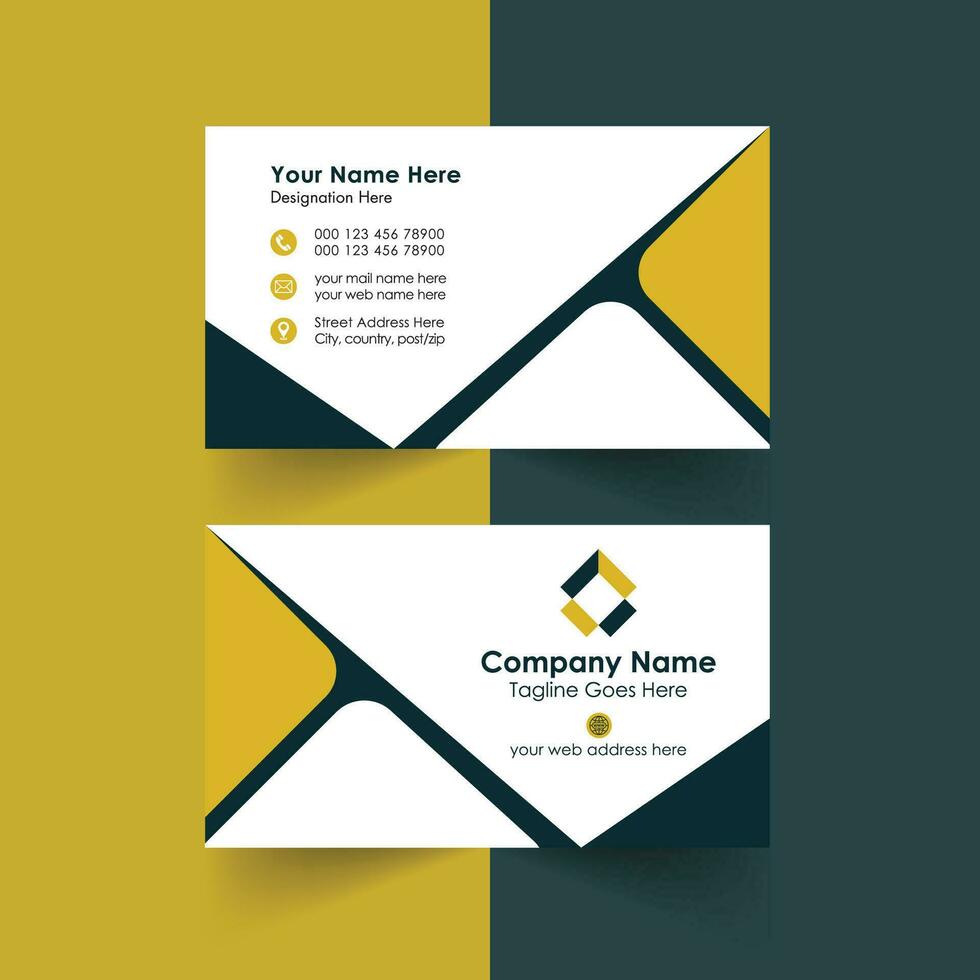 business card template, modern Creative business card design vector visiting card free download