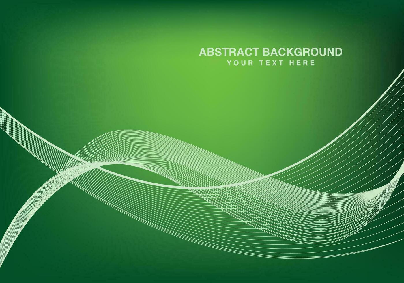 Abstract Background creative design green free vector illustration, colorful wave design.